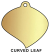 curved leaf plaque