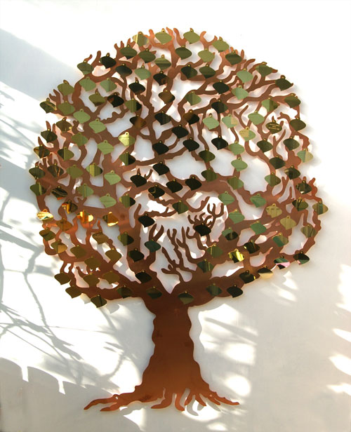 Love Tree copper donor tree by Metallic Garden UK