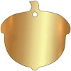 Brass acorn plaque for the Finch Tree Donor Trees by Metallic Garden UK
