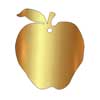 brass apple plaque