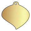 Curved brass leaf plaque by Metallic Garden UK