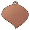 Curved copper leaf plaque by Metallic Garden UK