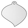 Curved stainless steel leaf plaque by Metallic Garden UK