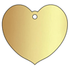 Brass Love heart plaques for the Finch Tree range of donor fundraising trees by Metallic Garden UK
