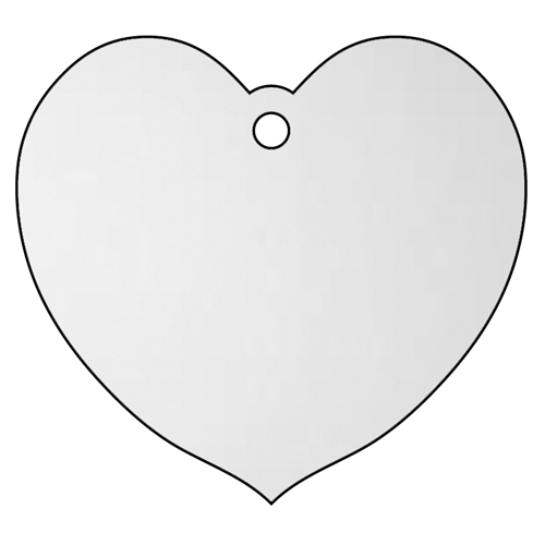 Love Heart stainless steel plaque