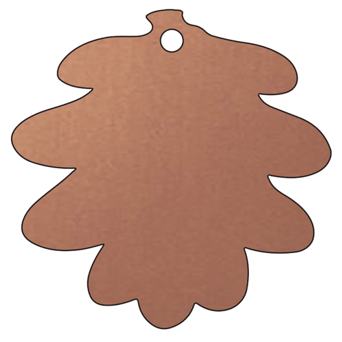 copper oak leaf by Finch Tree