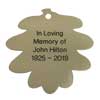 curved leaf plaque character count for engraving