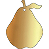 brass pear plaque