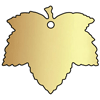 Sycamore leaf brass plaque for the Finch Tree range of donor fundraising trees by Metallic Garden UK
