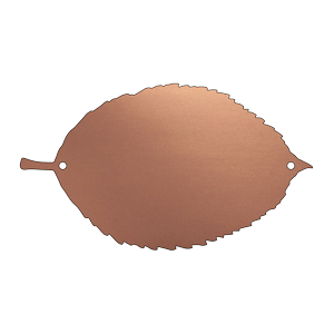 copper apple leaf plaque from Metallic Garden