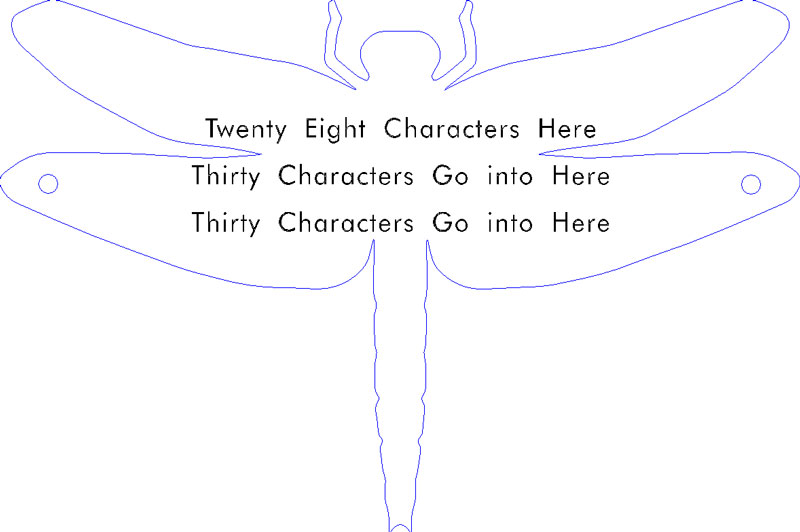character count for engraving