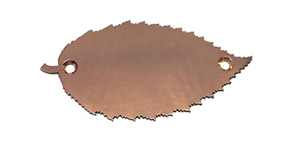 hornbeam leaf copper plaque click for more details