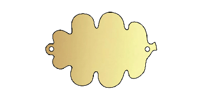 oak leaf number 2 brass plaque click for more details