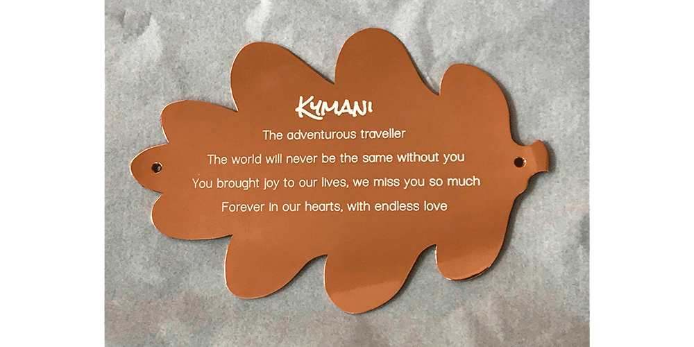 oak leaf copper plaque by Finch Tree UK