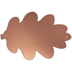 engravable copper oak plaque from Metallic Garden