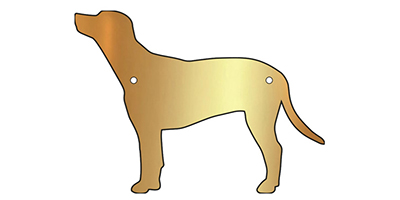 dog brass plaque click for more details