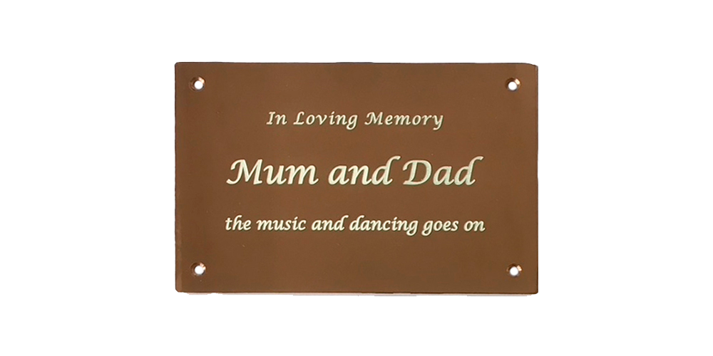 Copper plaque by Finch Tree UK