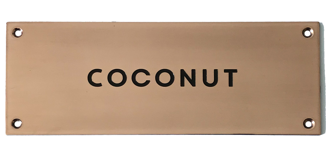 Copper plaque by Finch Tree UK