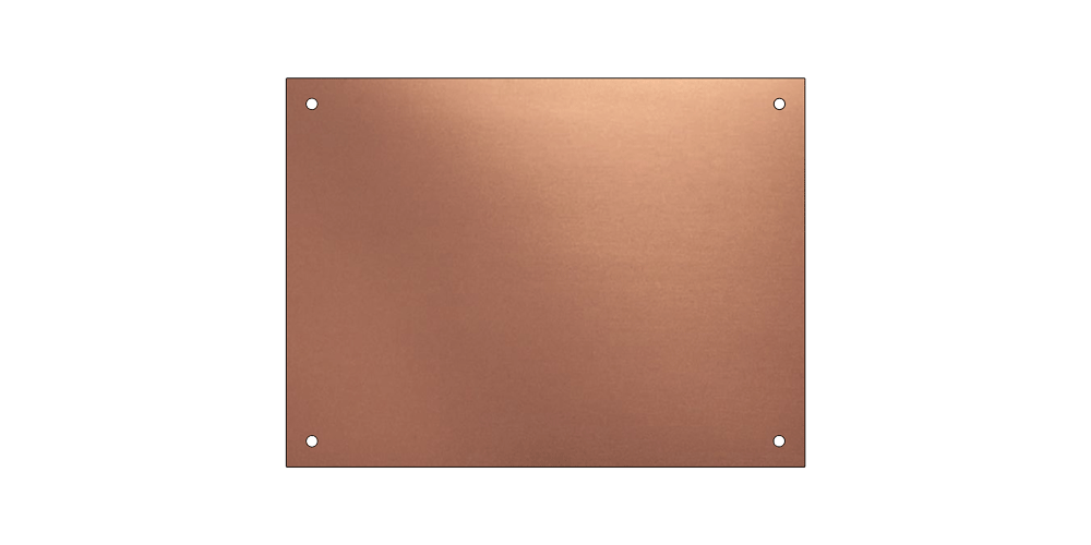 Copper plaque by Finch Tree UK