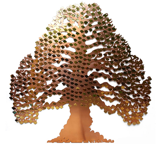 Eternal tree donor tree witgh curved plaques by Finch Tree
