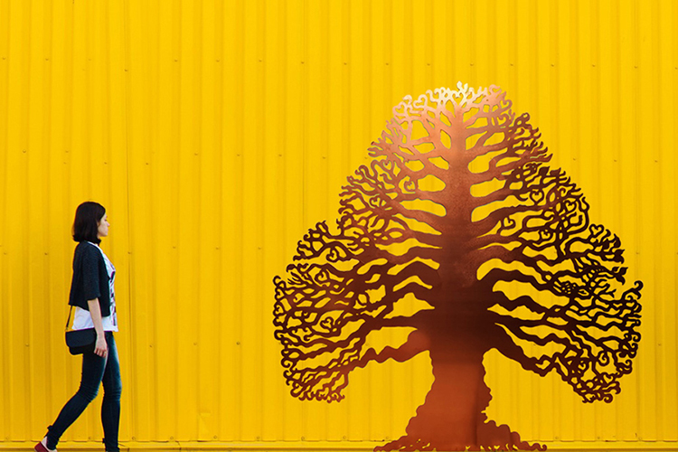 eternal tree wall sculpture