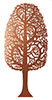 Giving Tree Wall sculpture in copper