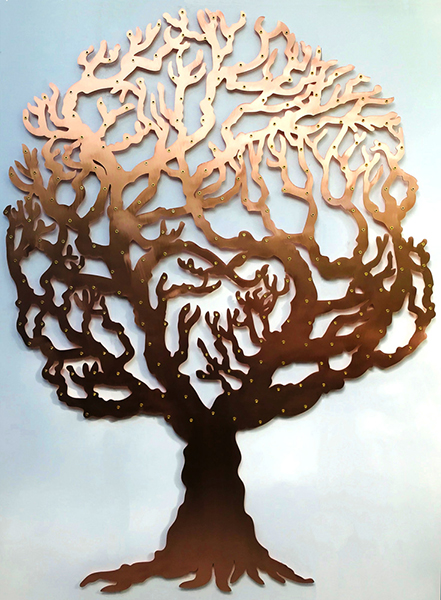 Love Tree copper fundraising tree from Finch Tree UK