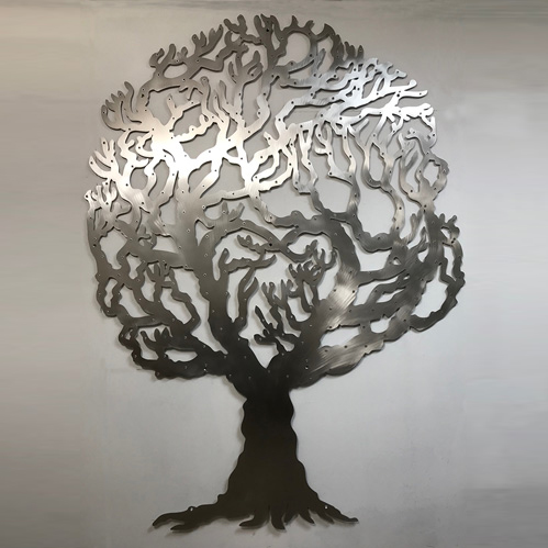 Stainless steel Love Tree donor tree by Metallic Garden UK