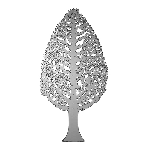 Stainless Steel donor tree which can display up to 210 engraved leaf plaques. Made in the UK by Metallic Garden